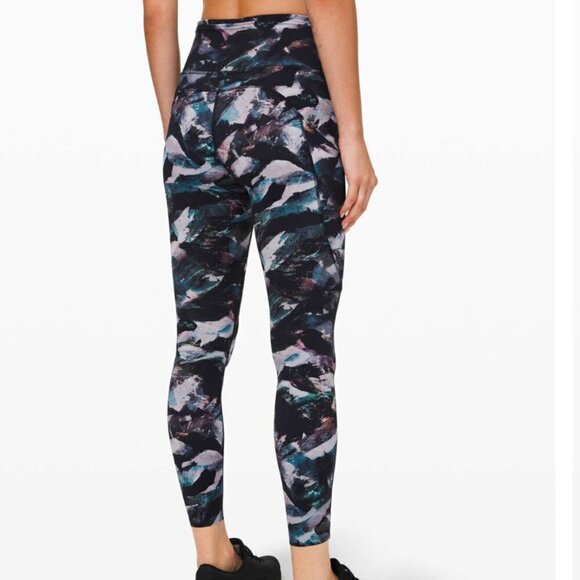 Lululemon Fast and Free Tight II 25" *Non-Reflective Nulux Glacier Camo Starligh - Picture 7 of 7